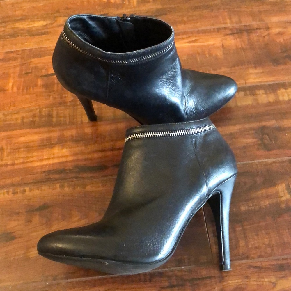 Steve Madden zipper bootie heels